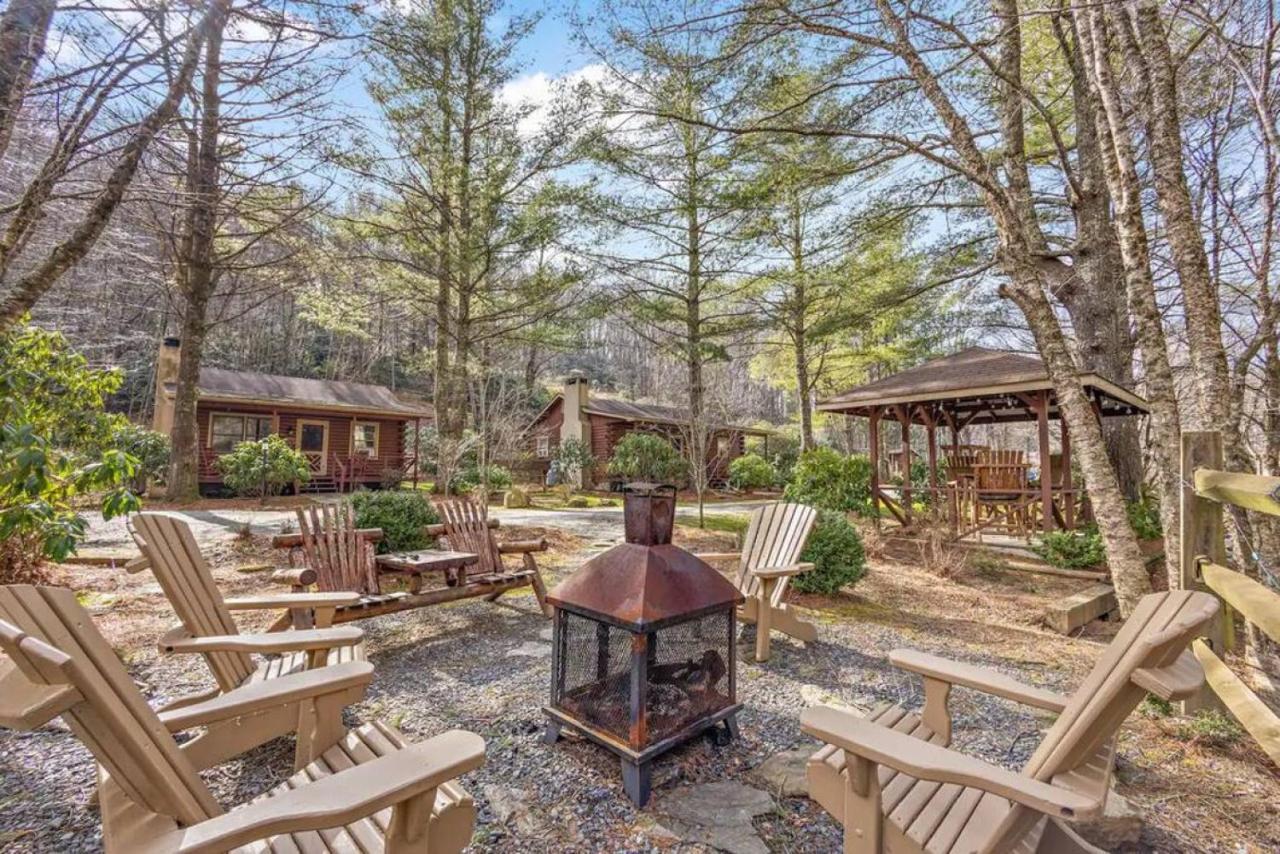 Log Cabin On Peaceful River Blowing Rock Exterior photo